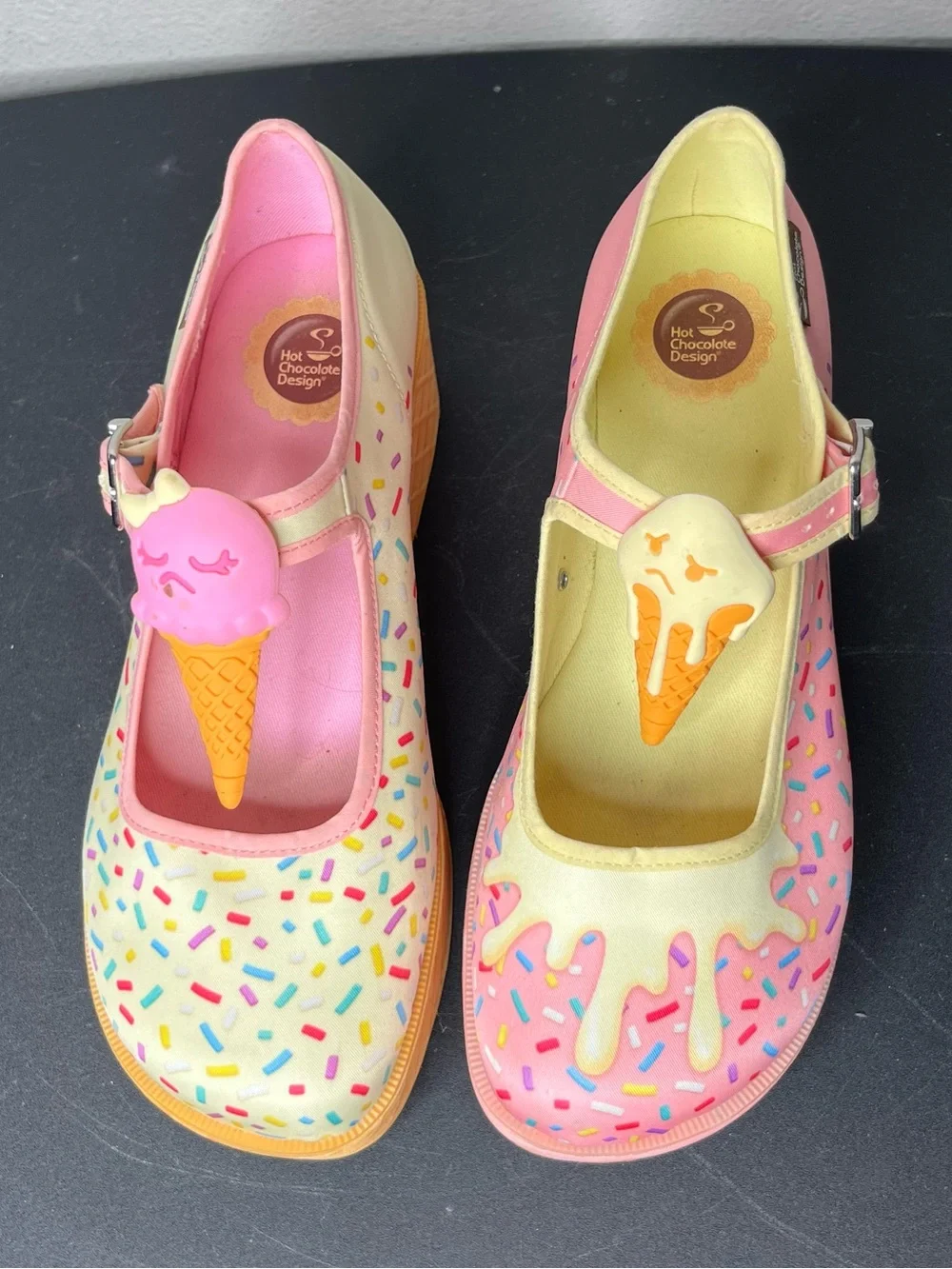 Hot Chocolate Designs Ice Cream I Melt For You Platform Mary Janes Kawaii Kitsch